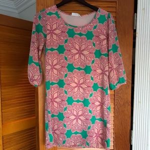 Peach love sheath dress